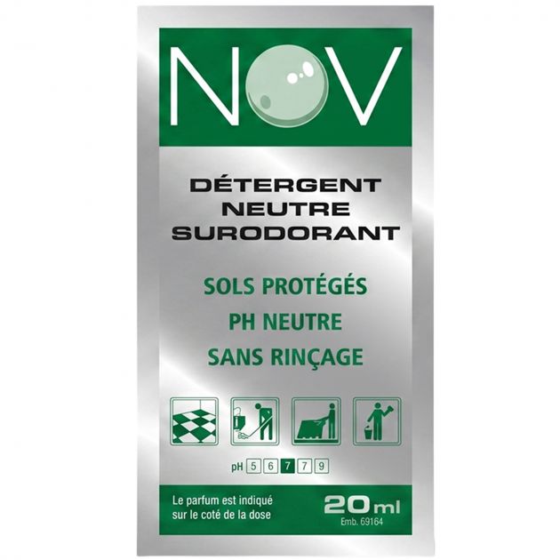 Détergent surodorant neutre - lot de 250 doses