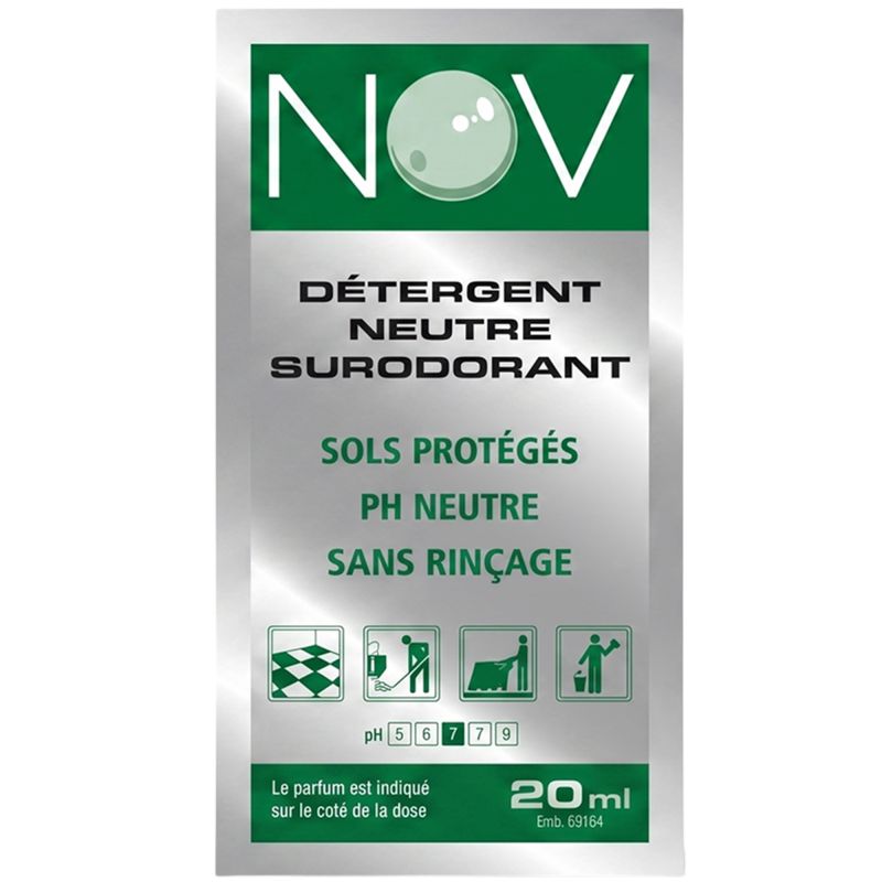Détergent surodorant neutre - lot de 250 doses