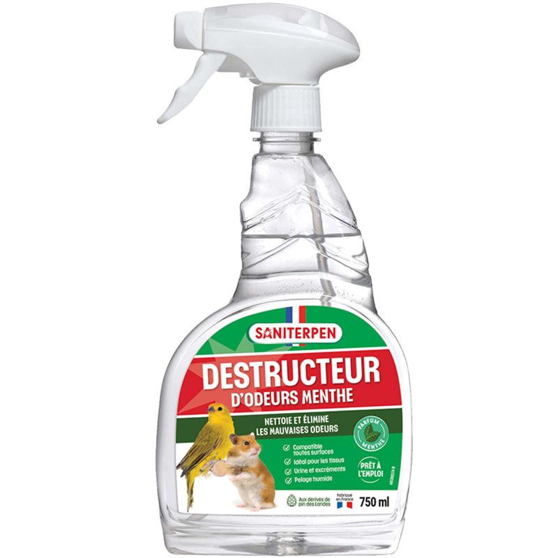 Spray destructeur d'odeur pour animaux Saniterpen 750ml