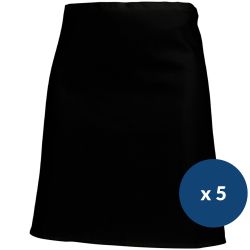 Tablier sans bavette noir 105 x 85 cm x 5