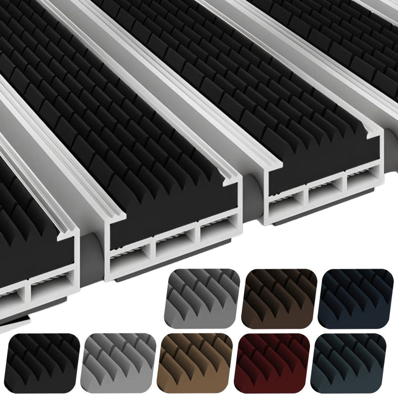 Tapis extérieur sur mesure structure aluminium gomme