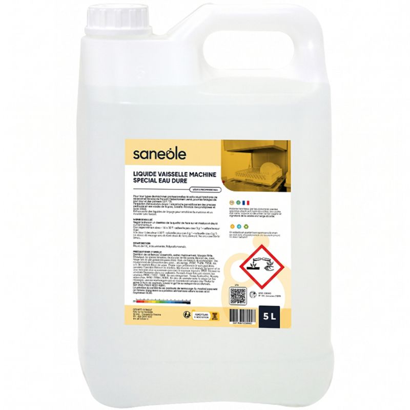 Liquide vaisselle concentré machine spécial eau dur bidon de 5 L