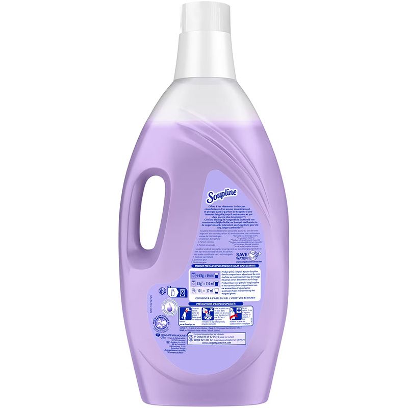 Adoucissant textile parfumé Soupline - bidon de 2 L