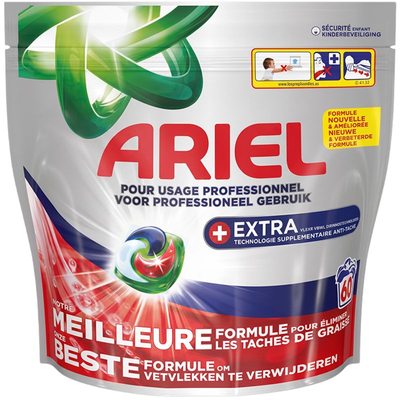 Ariel pods Lessive capsule détachante all in 1 x 60