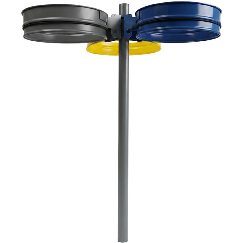 Support sac poubelle 3 flux 110L à sceller