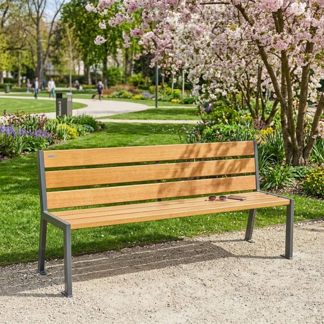 Banc public bois 180 cm