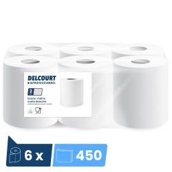 Bobines à dévidage central 450 feuilles Delcourt - colis de 6