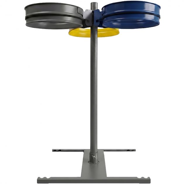 Support sac poubelle sur pied 3 flux 110 L