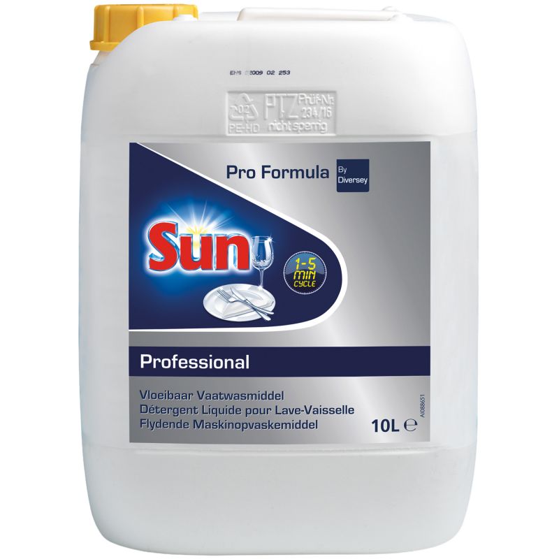 Liquide vaisselle concentrée cycle court bidon de 10 L Sun