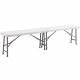 Banc pliant en plastique 4 places 183 cm PEHD