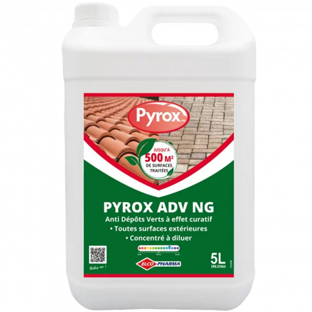 Nettoyant toitures anti-mousse Pyrox bidon de 5 L