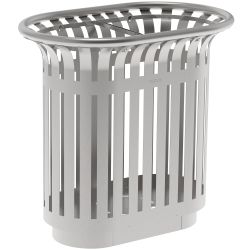 Corbeille tulipe bi flux inox Rossignol 2x60L inox 304