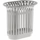 Poubelle de tri bi flux tulipe de plage Rossignol 2 x 60 L en inox 316