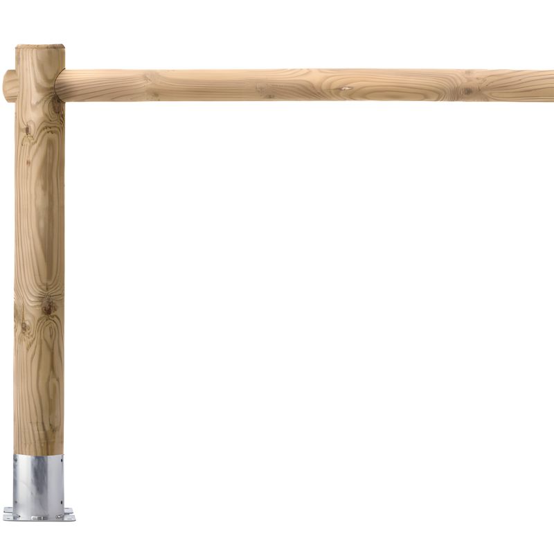 Platine de fixation pour barrière range vélo bois