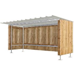 Abri extérieur 2 roues en bois