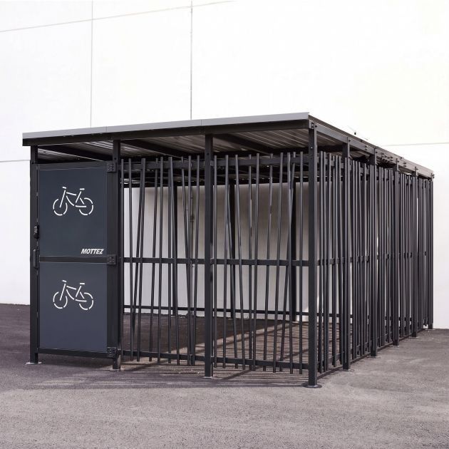 Abri vélo extérieur bambou profil ambiance