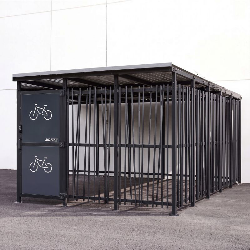 Abri vélo extérieur bambou profil ambiance