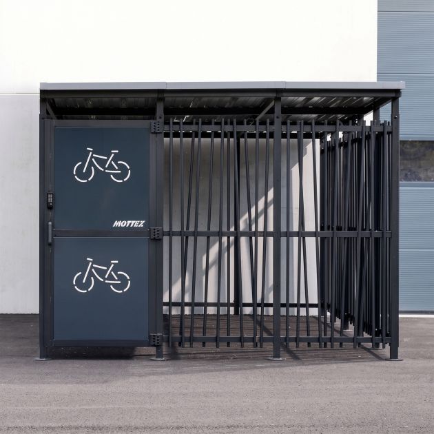 Abri vélo extérieur bambou face ambiance