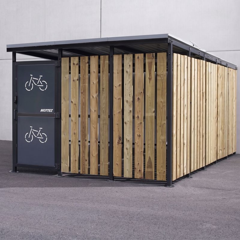 Abri vélo extérieur en bois