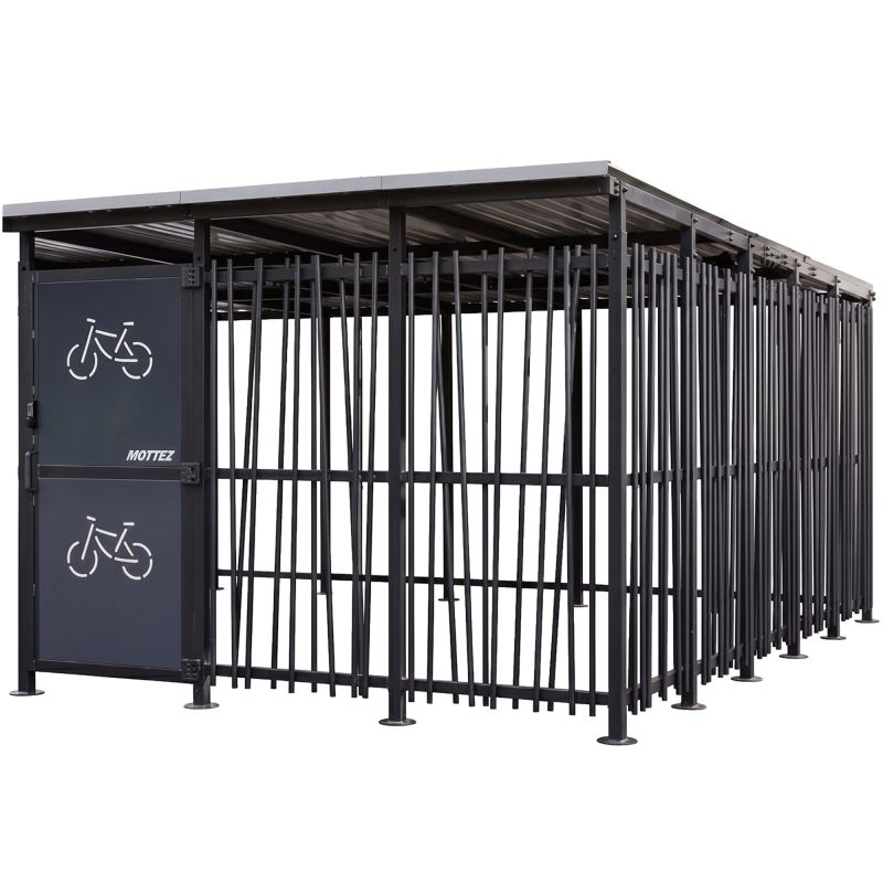 Abri vélo extérieur bambou profil