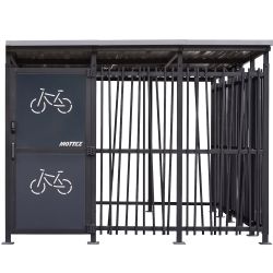 Abri vélo extérieur bambou face
