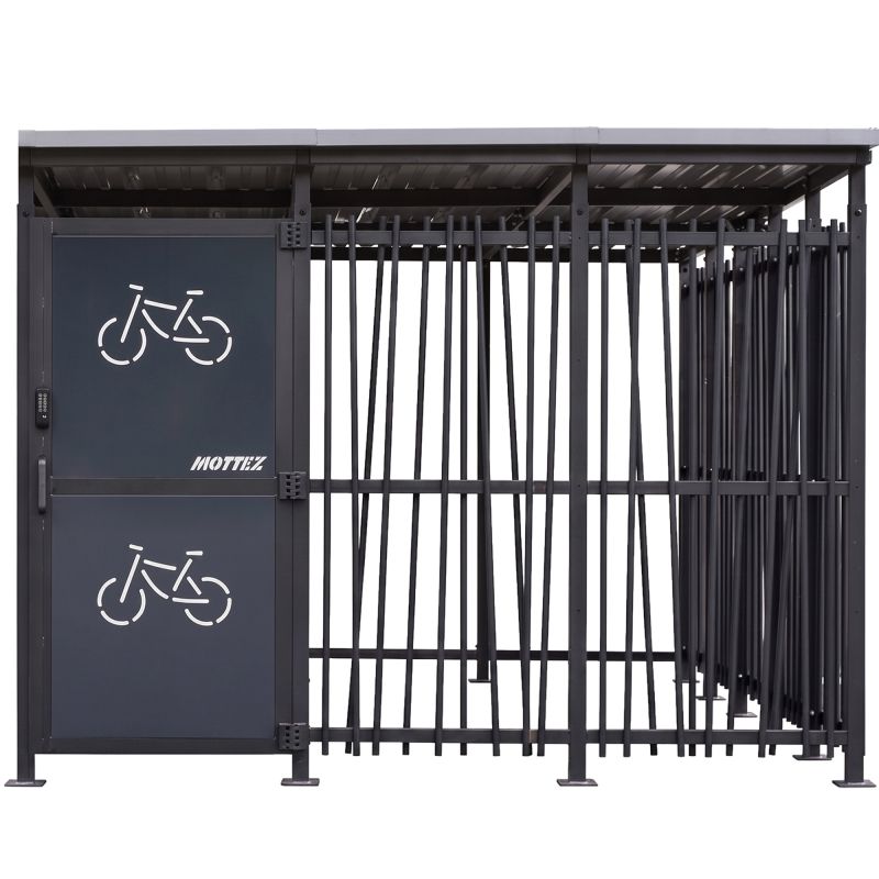 Abri vélo extérieur bambou face