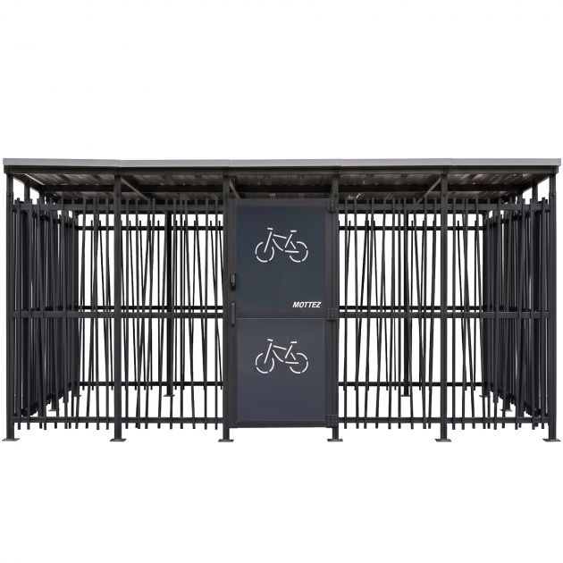 Abri vélo extérieur bambou face