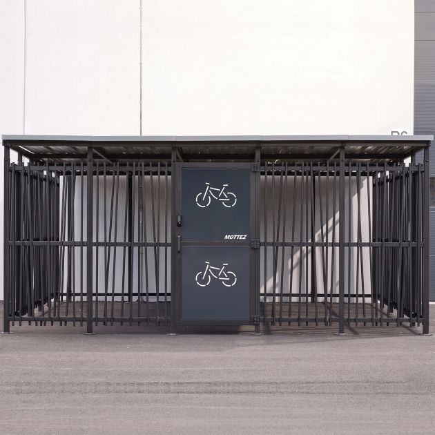 Abri vélo extérieur bambou face ambiance