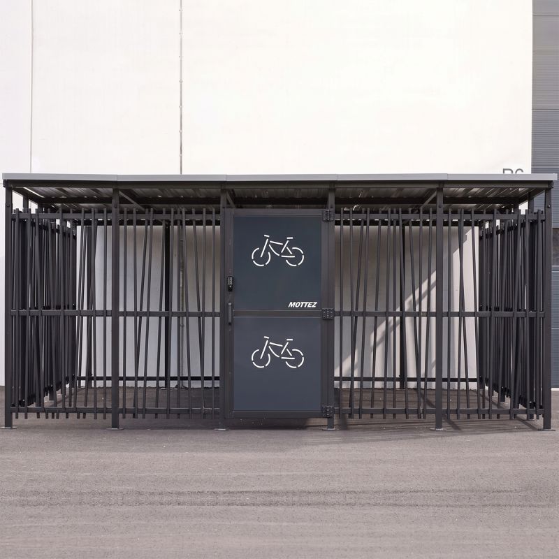 Abri vélo extérieur bambou face ambiance