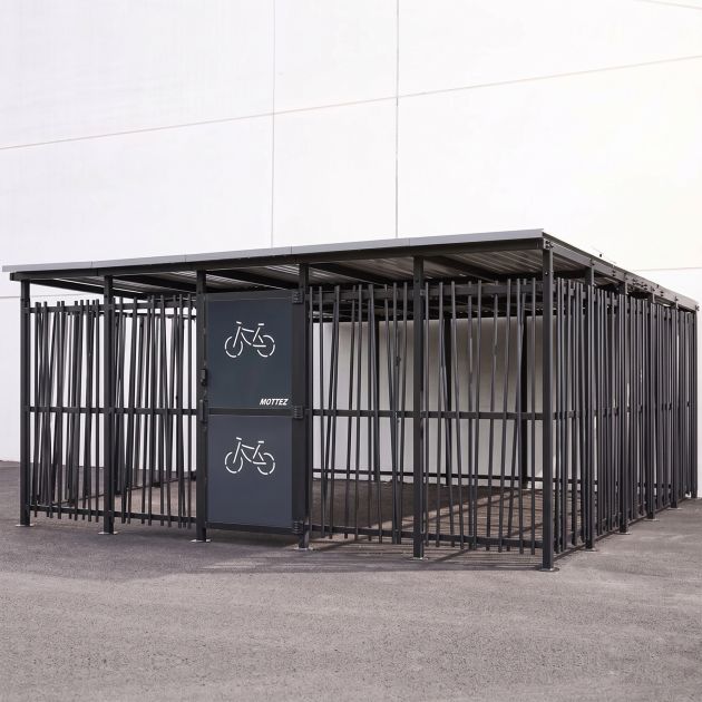 Abri vélo extérieur bambou profil ambiance