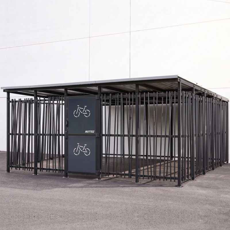 Abri vélo extérieur bambou profil ambiance