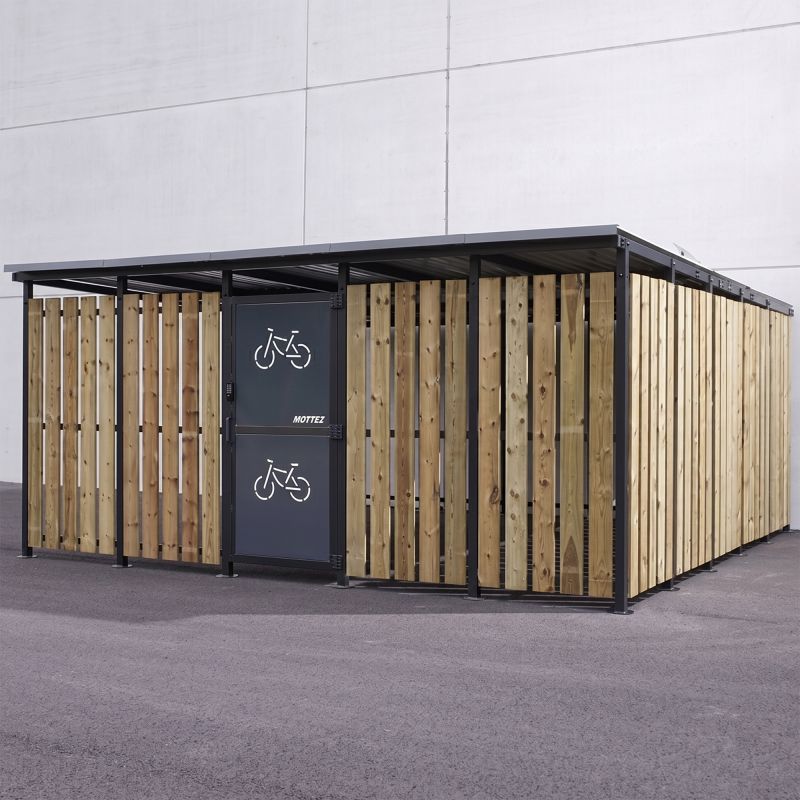 Abri vélo extérieur en bois