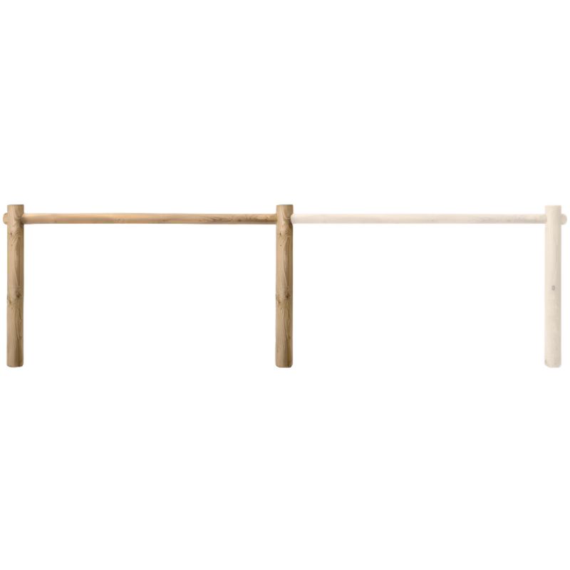 Extension barrière range 4 vélos en bois 2 m