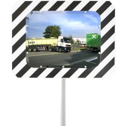 Miroir routier rectangulaire 90°