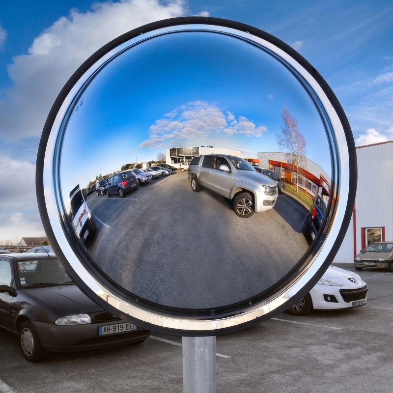 Miroir de surveillance rond panoramique 180°