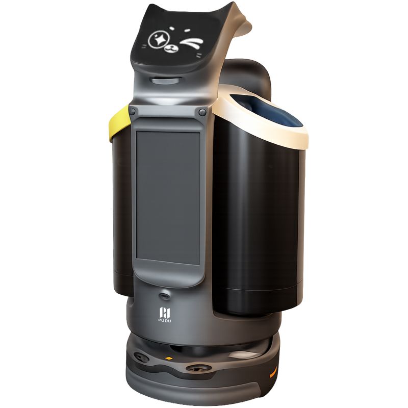 Robot de tri PUDU Bella Tri noir profil visage