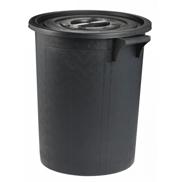 Poubelle noire Rubbermaid 75L