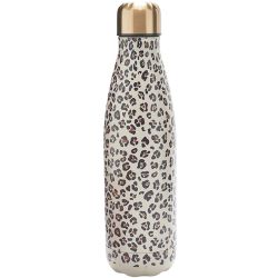 La bouteille isotherme inox leopard