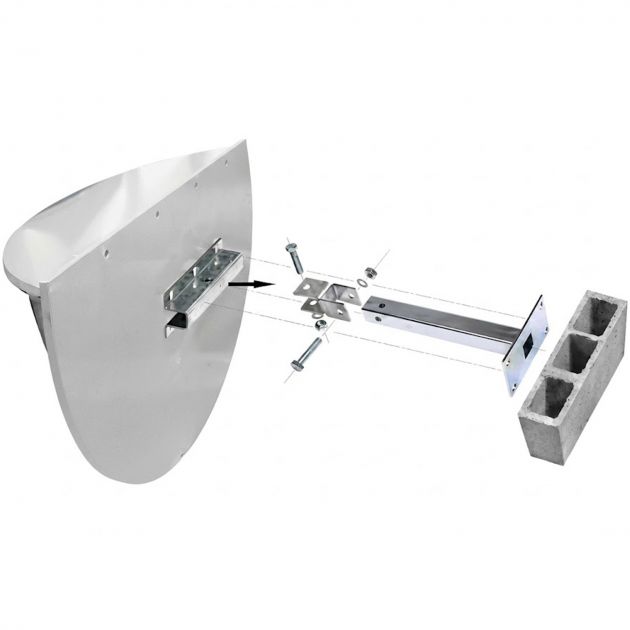 Miroir demi sphère de surveillance panoramique 180°