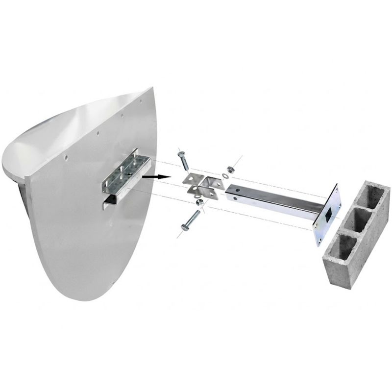 Miroir demi sphère de surveillance panoramique 180°