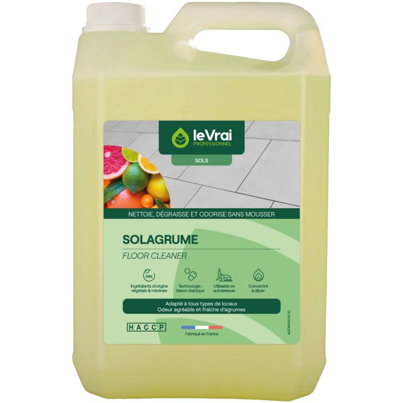 Nettoyant sol concentré Solagrume le Vrai Professionnel 5L