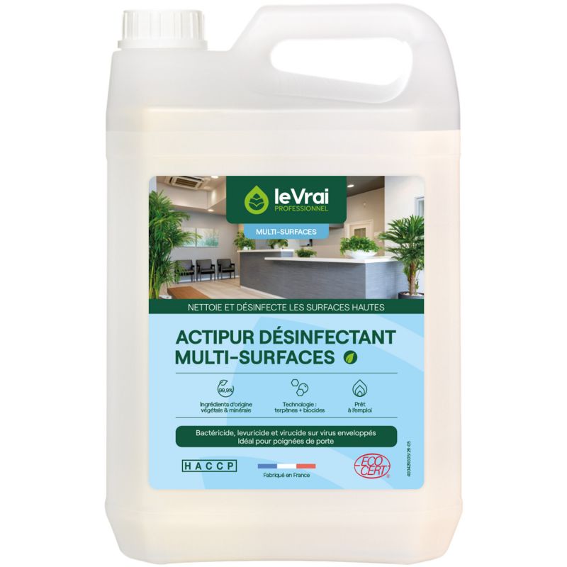 Détergent désinfectant écologique multi surfaces Actipur