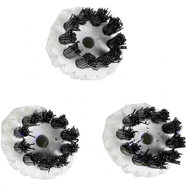 Brosse ronde pour nettoyeur vapeur en nylon