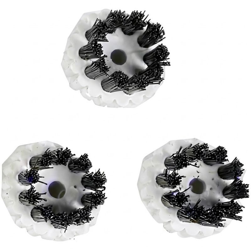 Brosse ronde pour nettoyeur vapeur en nylon