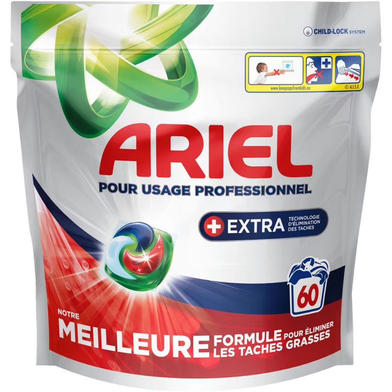 Ariel pods Lessive capsule détachante all in 1 x 60