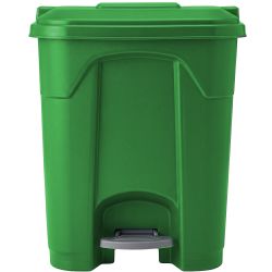 Poubelle à pédale couvercle HACCP colorée Vert 45 L