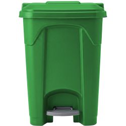 Poubelle à pédale couvercle HACCP colorée Vert 90 L