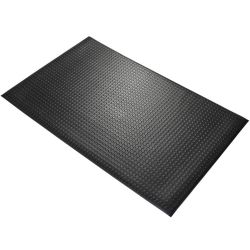 Tapis caoutchouc noir pastilles sur mesure