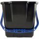 Seau 18L pour chariot de ménage avec bec verseur noir