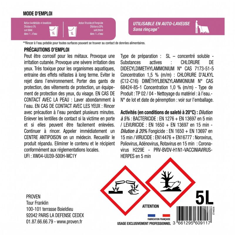 Nettoyants odorisant sols bidon de 5 L Jex